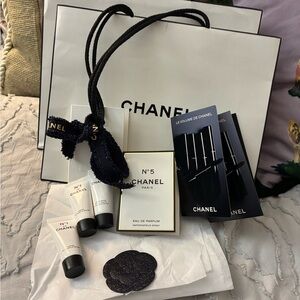 Chanel Deluxe Samples, Bags, Camellia Flower Sticker and Ribbon Set